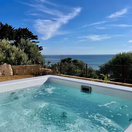 Trullo Vista Mare Con Idromassaggio Riscaldato Marina di San Gregorio