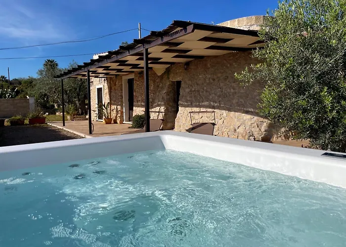 וילה Trullo Vista Mare Con Idromassaggio Riscaldato