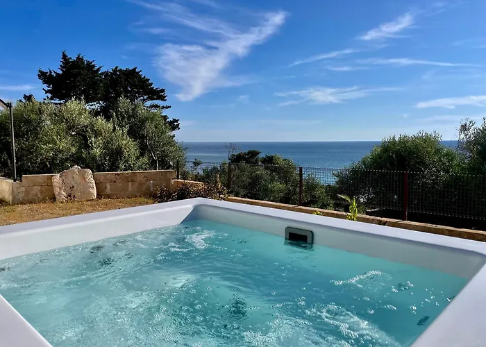 Trullo Vista Mare Con Idromassaggio Riscaldato Marina di San Gregorio